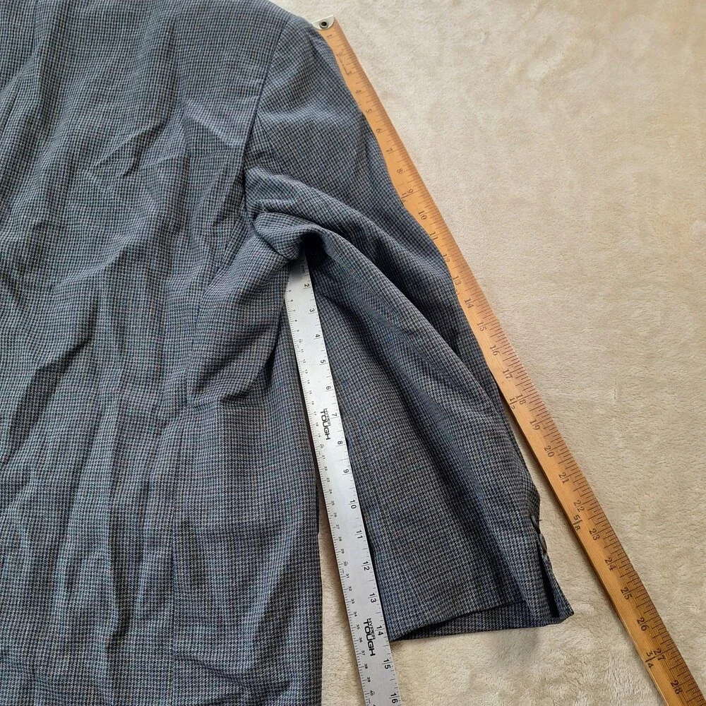Lauren Ralph Lauren Sport Coat Mens 50R Gray Wool Check Tweed Single Vent 2 Btn